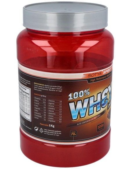 Proteinas Whey Protein 83% Chocolate 1Kg.