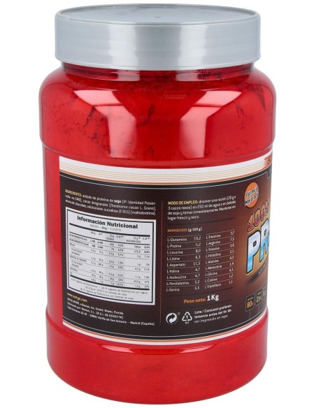 Proteinas Soja 100% Chocolate 1Kg.
