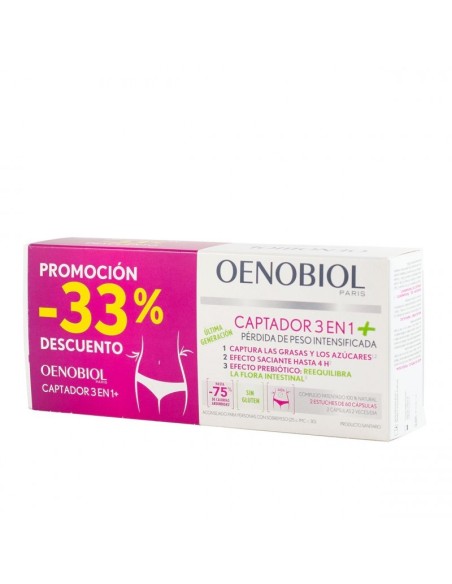 Oenobiol Captador 3 En 1 ¡DUPLO! 60+60 Cápsulas