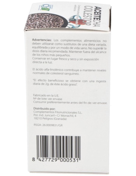Aceite Chia Colestop (Salvia Hispanica) 60Perlas