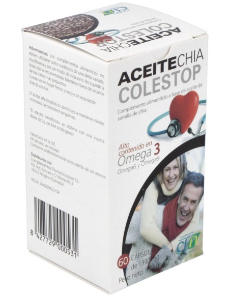 Aceite Chia Colestop (Salvia Hispanica) 60Perlas
