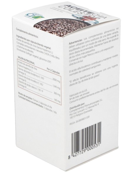 Aceite Chia Colestop (Salvia Hispanica) 60Perlas