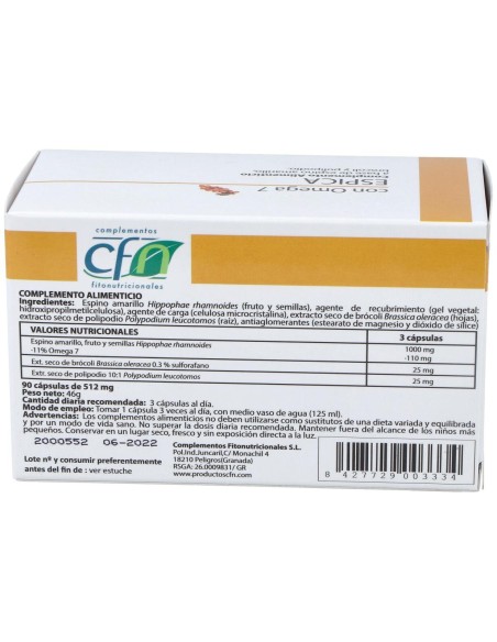 Cfn Espica Con Omega 7 90Caps