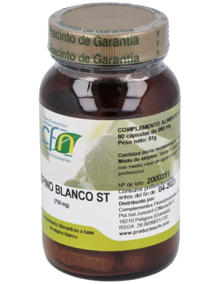 Cfn Espino Blanco 750Mg 60Caps
