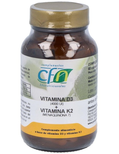 Cfn Vitamina D3+K2 60Caps