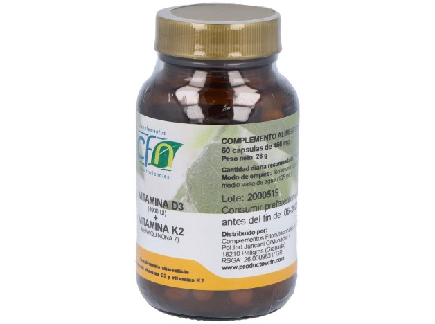 Cfn Vitamina D3+K2 60Caps