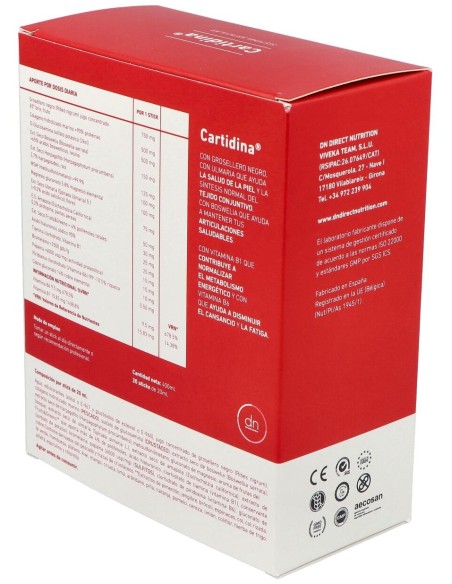 Direct Nutrition Cartidina 20Uds