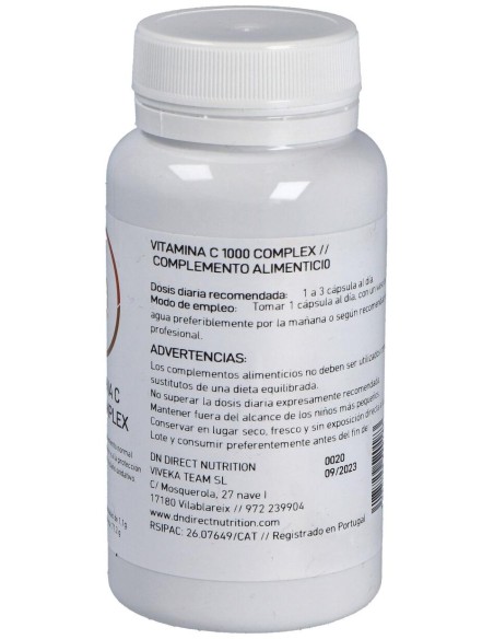 Direct Nutrition Vitamina C 1000Ui Complex Bioflavonoides 60Caps