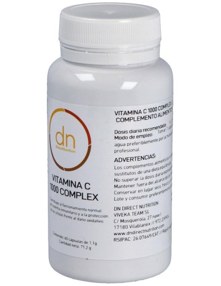 Direct Nutrition Vitamina C 1000Ui Complex Bioflavonoides 60Caps