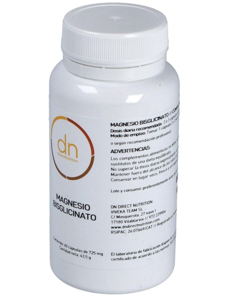 Magnesio Bisglicinado 60Cap.
