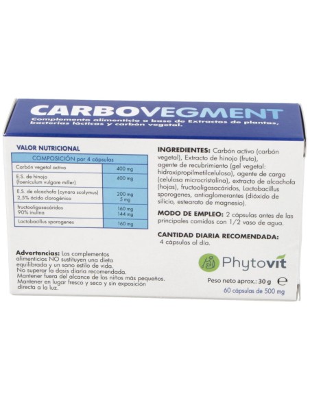 Phytovit Carbovegment 60Caps
