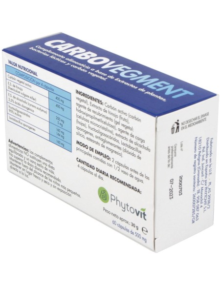 Phytovit Carbovegment 60Caps