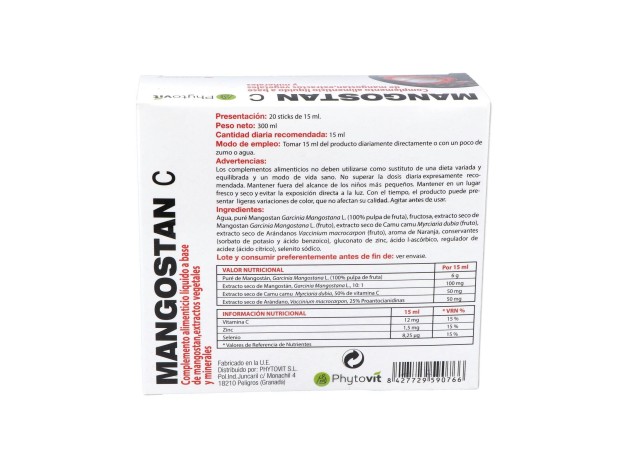 Phytovit Mangostan C 20 Viales
