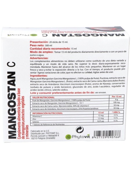 Phytovit Mangostan C 20 Viales