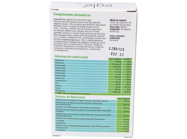 Eglé Antiomax Visión 30Caps