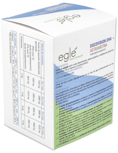 Eglé Docovision Dha + Astaxantina 60Caps
