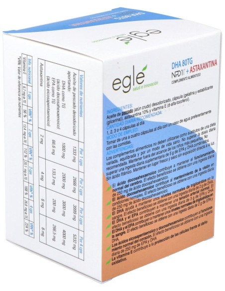 Egle Npd1 Dha 80Tg Astaxantina 60Caps
