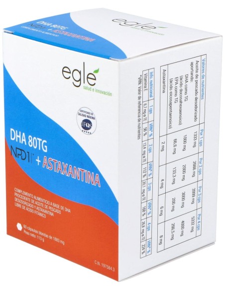 Egle Npd1 Dha 80Tg Astaxantina 60Caps