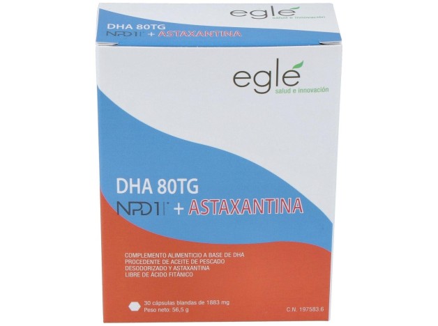 Egle Npd1 Dha 80 Tg Astaxantina 30 Perlas