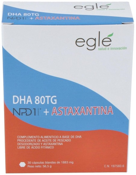 Egle Npd1 Dha 80 Tg Astaxantina 30 Perlas