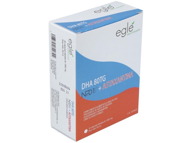 Egle Npd1 Dha 80 Tg Astaxantina 30 Perlas