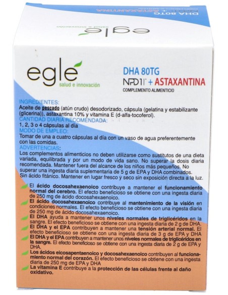 Egle Npd1 Dha 80Tg Astaxantina 60Caps