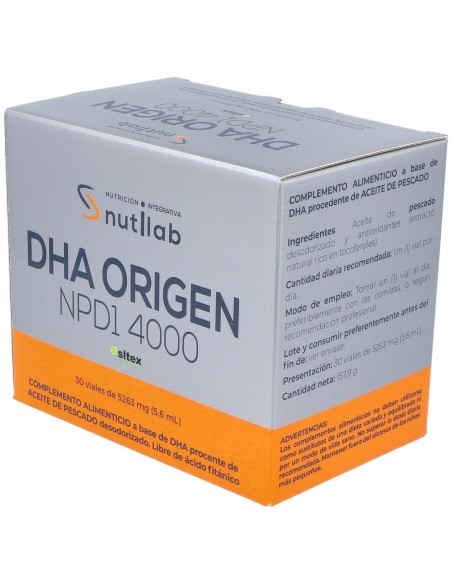 Nutilab Dha Origen Npd 4000 30 Ampollas
