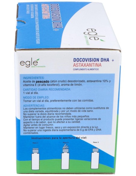 Eglé Docovision Dha + Astaxantina 30X5Ml