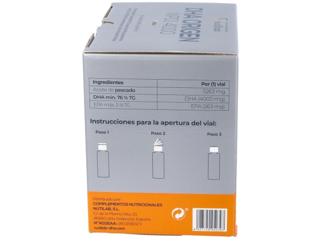 Nutilab Dha Origen Npd 4000 30 Ampollas