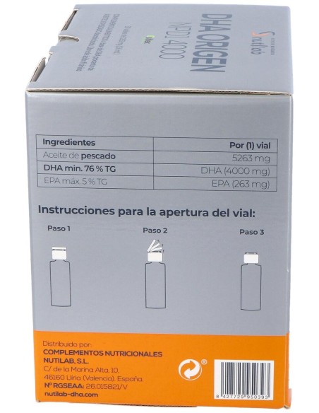 Nutilab Dha Origen Npd 4000 30 Ampollas