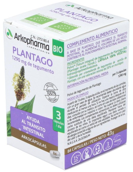 Plantago 84Arkocapsulas. Bio