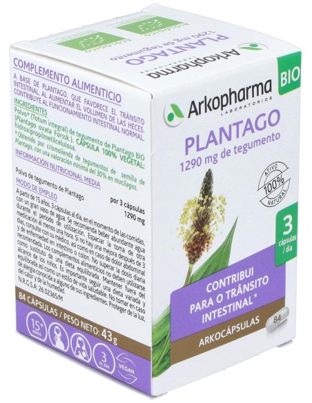 Plantago 84Arkocapsulas. Bio
