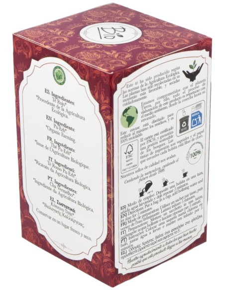 Te Puerh Rojo Infusion 20Bolsitas. Bio