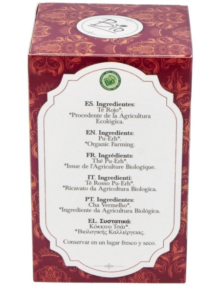 Te Puerh Rojo Infusion 20Bolsitas. Bio