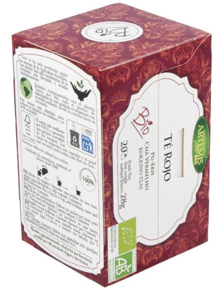 Te Puerh Rojo Infusion 20Bolsitas. Bio