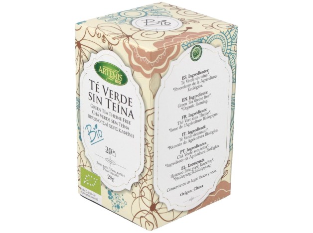 Te Verde Sin Teina Infusion 20Bolsitas. Bio