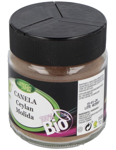 Especia De Canela Ceylan Xl Molida 70Gr. Bio