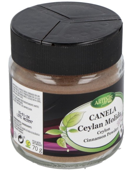 Especia De Canela Ceylan Xl Molida 70Gr. Bio
