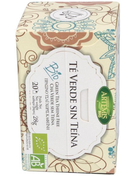 Te Verde Sin Teina Infusion 20Bolsitas. Bio
