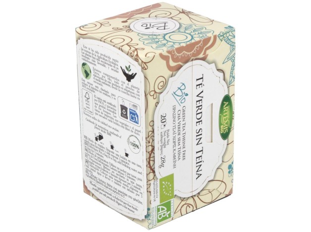 Te Verde Sin Teina Infusion 20Bolsitas. Bio