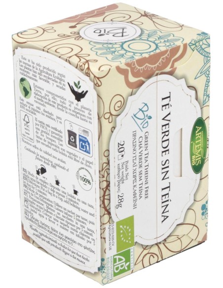 Te Verde Sin Teina Infusion 20Bolsitas. Bio