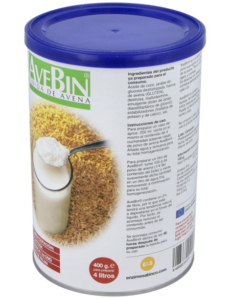 Sabinco Avebin Bebida Avena Polvo 400G