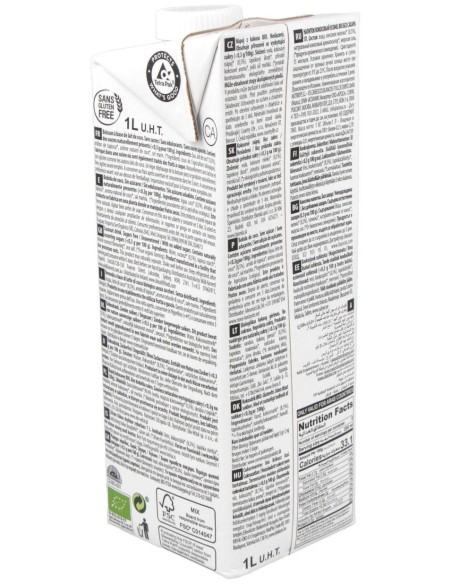 Ecomil Bebida De Coco Nature 1Lt 6Uds. Bio S/A
