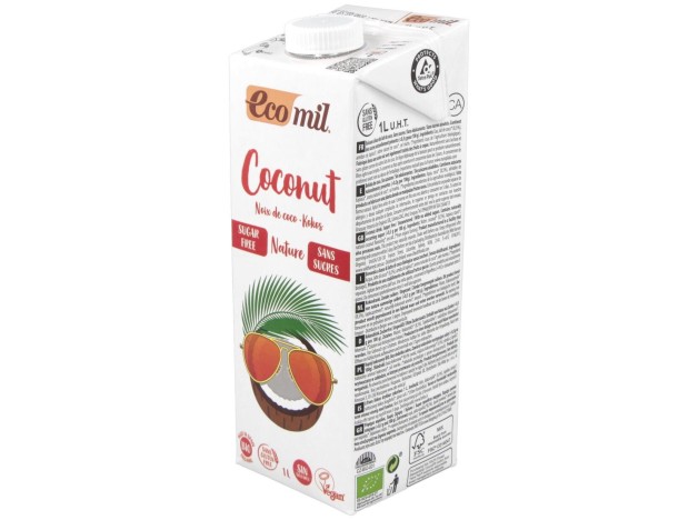 Ecomil Bebida De Coco Nature 1Lt 6Uds. Bio S/A