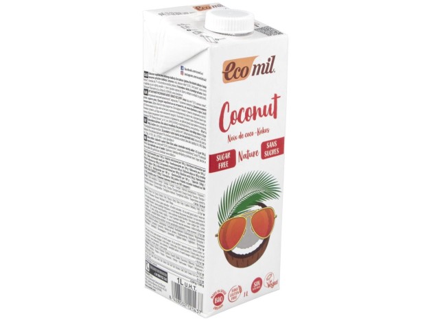 Ecomil Bebida De Coco Nature 1Lt 6Uds. Bio S/A