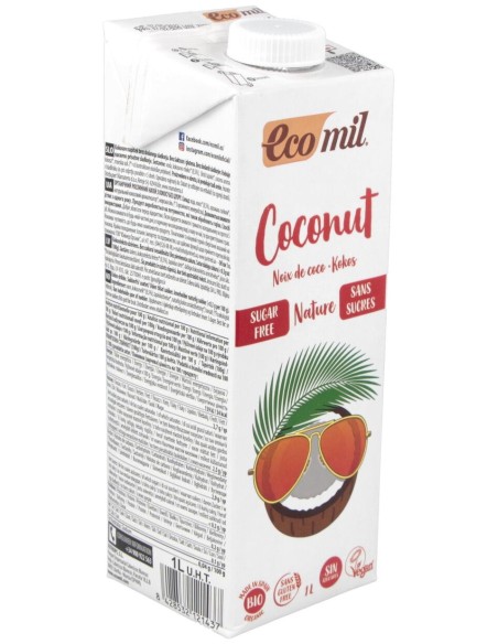 Ecomil Bebida De Coco Nature 1Lt 6Uds. Bio S/A