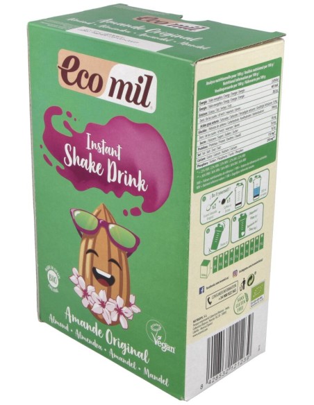 Ecomil Leche Ecológica De Almendra Instantánea 800G