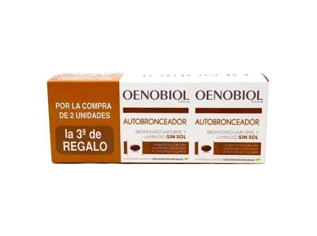 Oenobiol Autobronceador 30 Capsulas Pack 3 Uds
