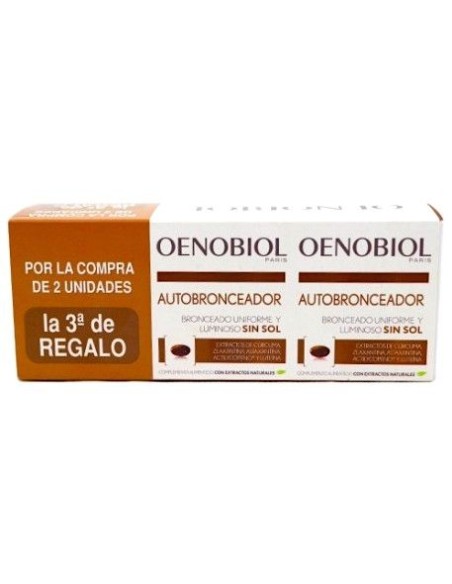 Oenobiol Autobronceador 30 Capsulas Pack 3 Uds