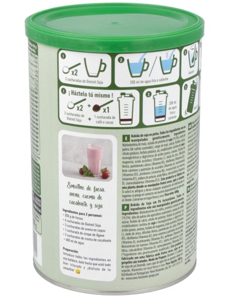 Diemil Leche De Soja En Polvo Instantaneo 400Gr